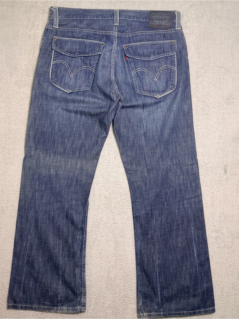 Levi’s 527 Slim Bootcut Jeans Men’s 36x30 Flap Pocket Dark Wash Contrast Stitch